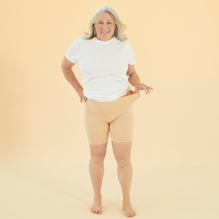 color:Beige|model:Luanne is 5'4 & wearing M/L Mid