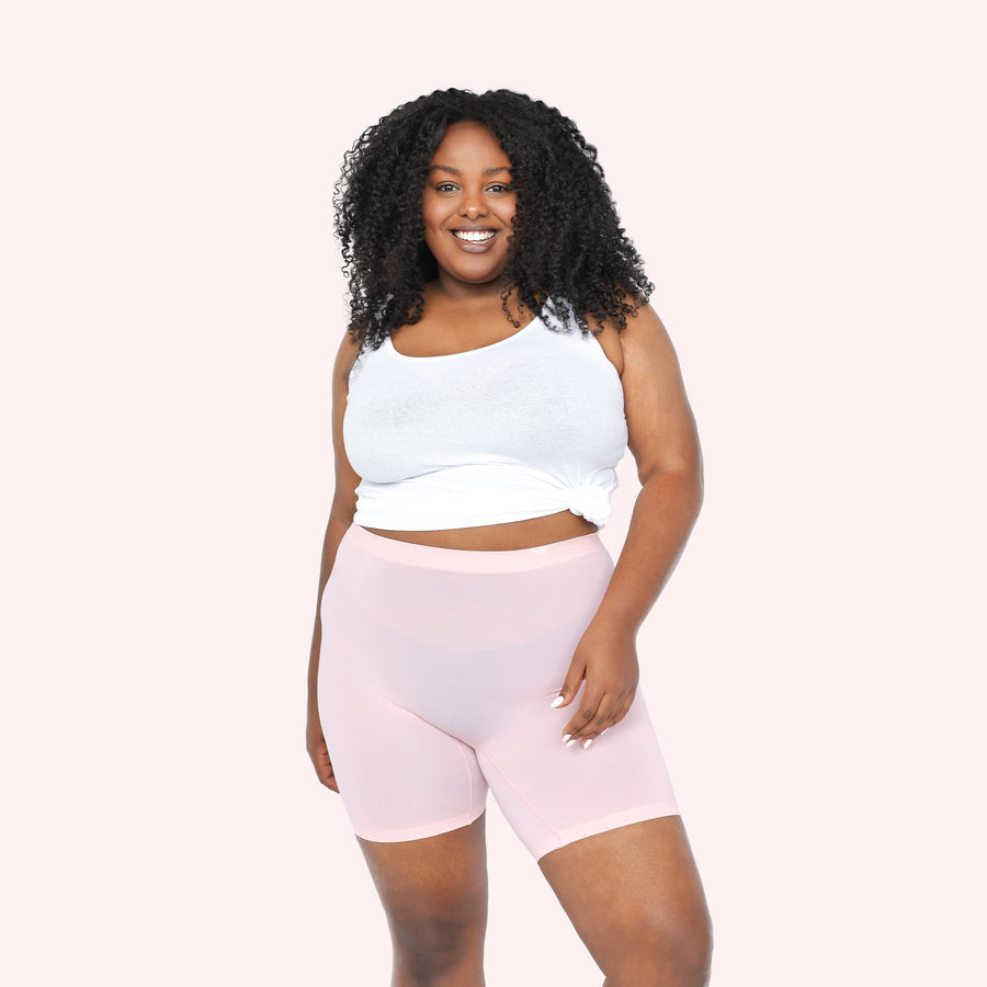 color:Light Pink|model:Bree is 5'8 and wearing L/XL Mid