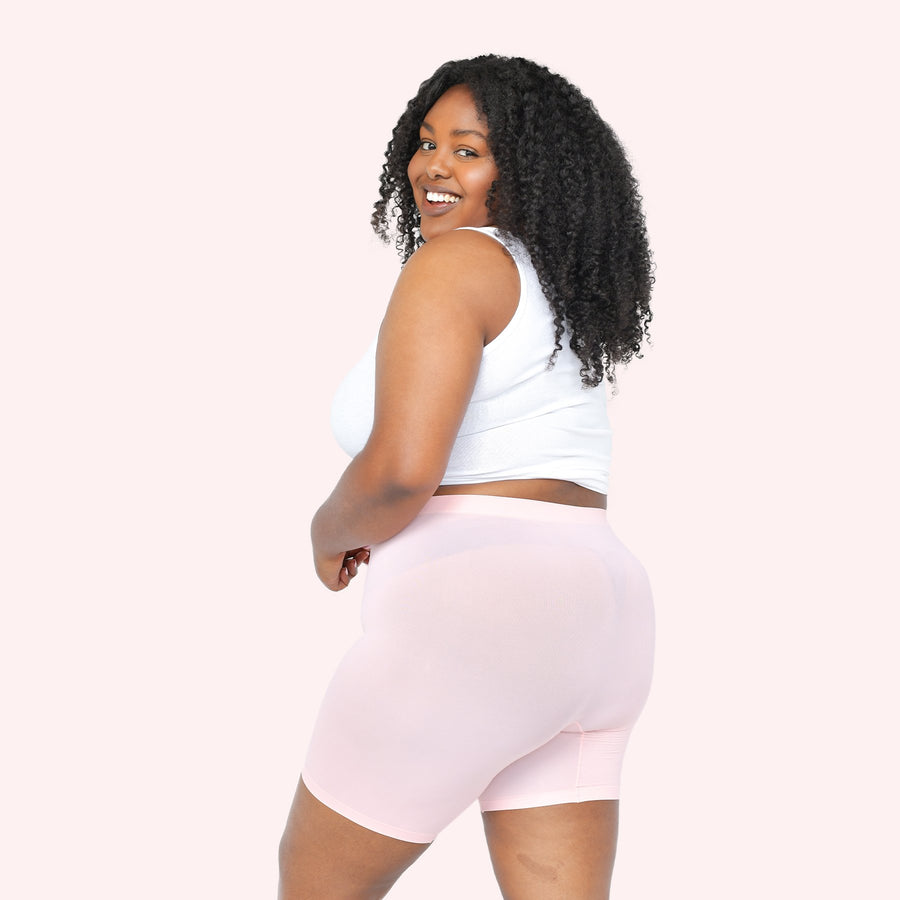 color:Light Pink|model:Bree is 5'8 and wearing L/XL Mid