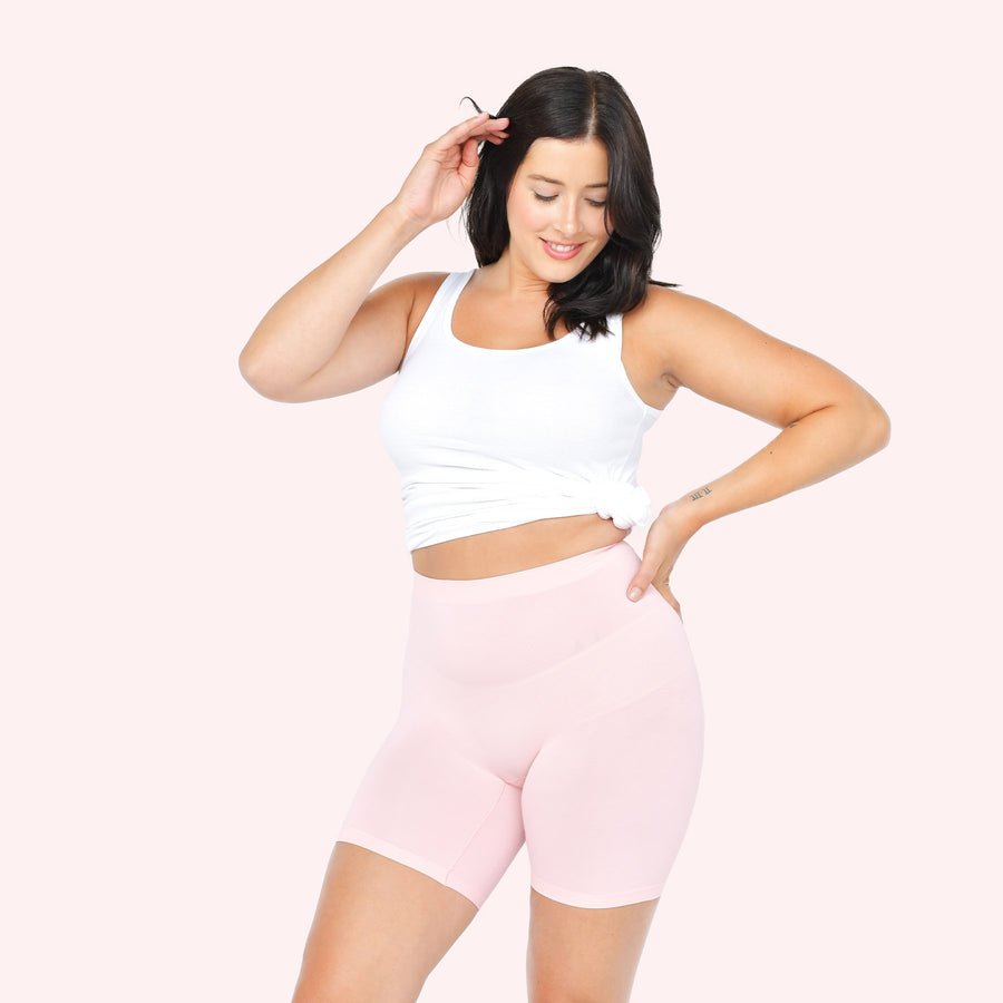 color:Light Pink|model:Meghan is 5'9 and wearing M/L Mid