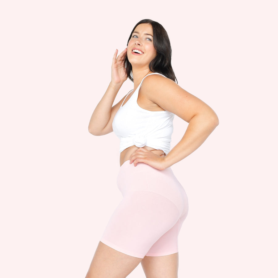 color:Light Pink|model:Meghan is 5'9 and wearing M/L Mid